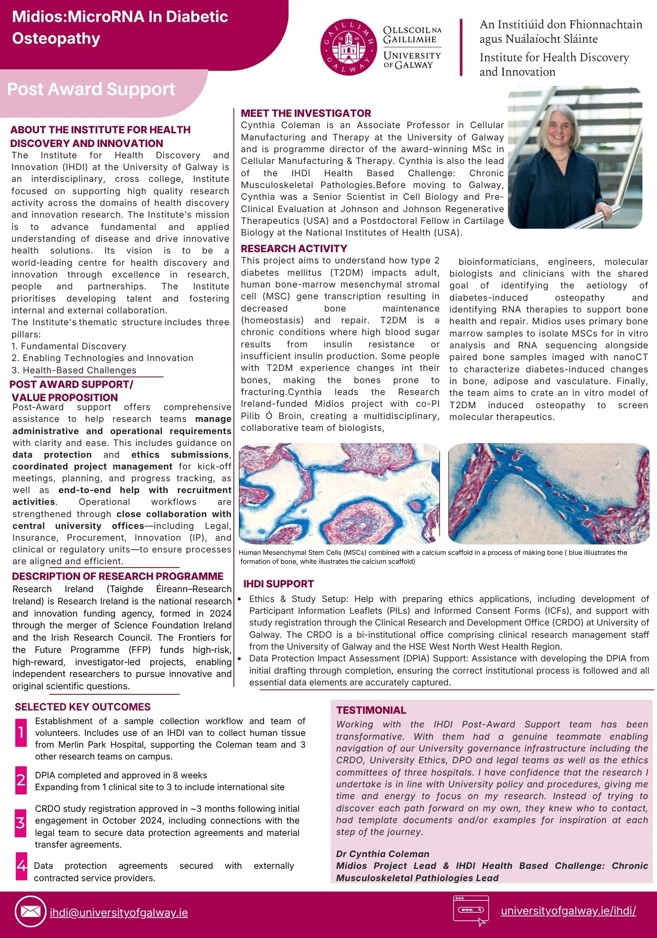 Midios:MicroRNA In Diabetic Osteopathy